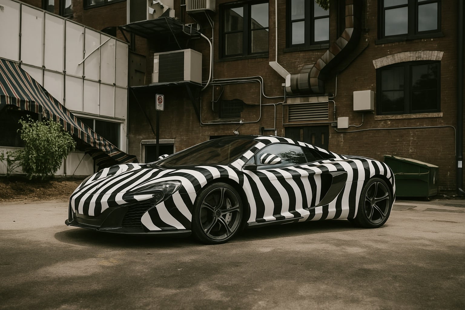 Zebra strip Black and white Design